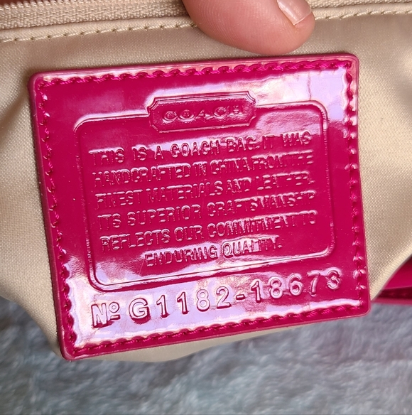 Coach Poppy Liquid Gloss Slim Tote